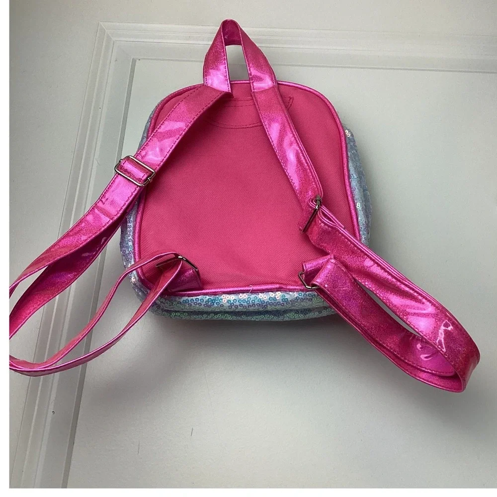 Hello Kitty by Sanrio Mini Backpack Iridescent Sequins Pink silver